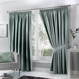 Fusion Room Darkening Thermal Curtains green/blue 183.0 H cm