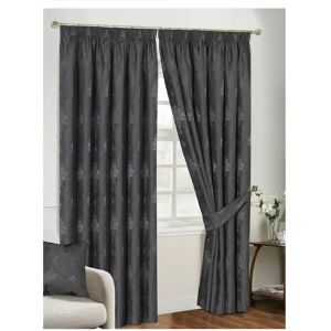 Textile Home Virgina Pencil Pleat Room Darkening Thermal Curtain gray 274.0 H cm