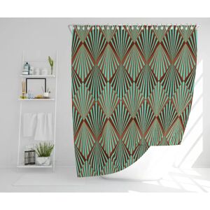 Canora Grey Kaylan Polyester Shower Curtain red/green/brown 177.0 H x 210.0 W cm