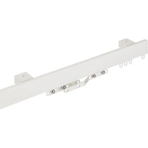 Symple Stuff 250Cm Bridgeview Cordless Aluminium Curtain Track White white 3.2 H x 400.0 W x 3.5 D cm