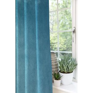 Symple Stuff Matt Velvet Curtains 2 Panels   Spice Orange Red Luxury Soft Made To Order Curtains & Drapes   Cotton Pencil Pleat Blackout Lined Width 1 green/blue 182.0 H x 116.0 W cm