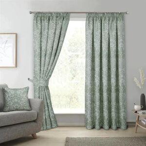 Marlow Home Co. Emily-Jane Pencil Pleat Room Darkening Curtain green/blue 183.0 H x 229.0 W cm