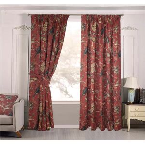 Marlow Home Co. Powis Pencil Pleat Room Darkening Curtain red/blue 229.0 H x 229.0 W cm