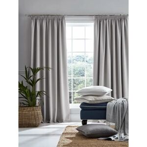 Laura Ashley Stephanie Polyester Blackout Pencil Pleat Curtain Pair gray 229.0 H x 223.0 W cm