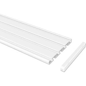 Symple Stuff Vermili Curtain Track white 1.0 H x 100.0 W x 9.0 D cm