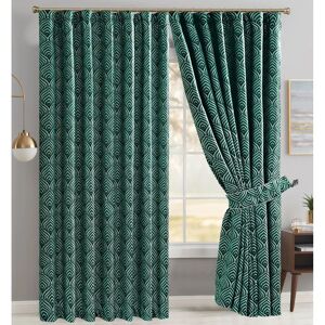 Marlow Home Co. Marmaduke Beautiful Fully Lined Pencil Pleat Blackout Curtains green/blue 274.0 H x 228.0 W cm