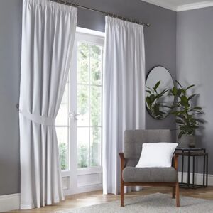 Fusion Dijon Pencil Pleat Blackout Thermal Curtains brown/white 229.0 H x 229.0 W cm