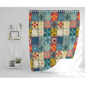 Latitude Vive Britney Polyester Shower Curtain Set brown/gray 167.0 H x 167.0 W cm