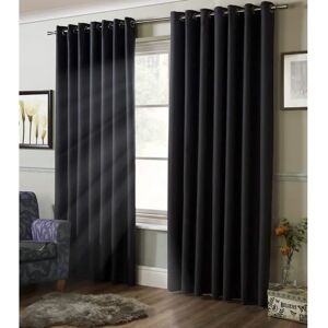Ebern Designs Nashli Room Darkening Eyelet Ring Top Curtains gray 229 W x 183 D cm