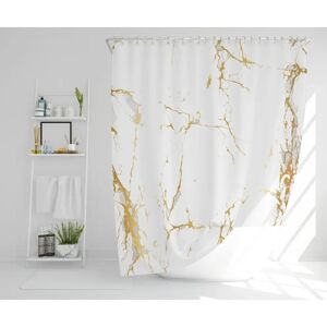 Canora Grey Loyce Polyester Shower Curtain gray/white 168.0 H x 168.0 W cm