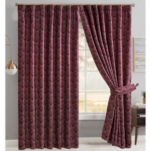Marlow Home Co. Marmaduke Beautiful Fully Lined Pencil Pleat Blackout Curtains red 228.0 H x 167.0 W cm
