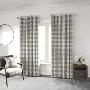 Helena Springfield Harriet Lined Eyelet Room Darkening Curtains brown 138.0 H x 168.0 W cm