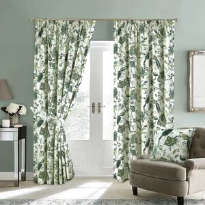Marlow Home Co. Cabragh Pencil Pleat Room Darkening Curtains green/blue 183.0 H x 229.0 W cm