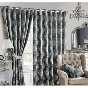 Rosdorf Park Vicksburg Eyelet Blackout Thermal Curtain gray 137.16 H cm