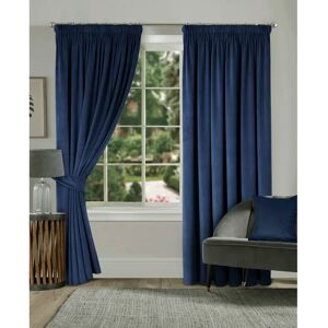 Fairmont Park Velour Fully Lined Pencil Pleat Room Darkening Curtains 165 cm x 137 cm