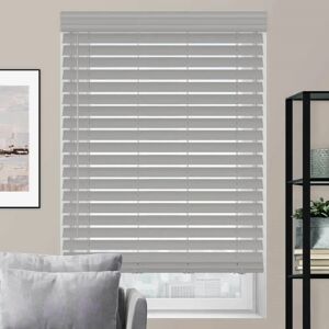 Symple Stuff Fauxwood Venetian String Blind white 213.0 H x 195.0 W x 5.0 D cm