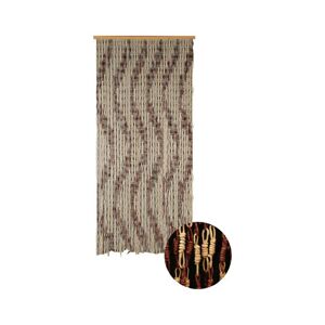 Door curtain Corn spiral Confortex for door - 90 x 200 cm - brown beige
