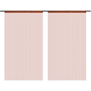 BERKFIELD HOME Mayfair String Curtains 2 pcs 100x250 cm Brown