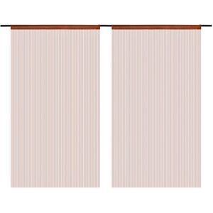 BERKFIELD HOME Mayfair String Curtains 2 pcs 140x250 cm Brown