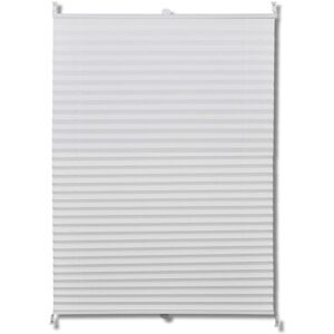 BERKFIELD HOME Plisse Blind 100x125cm White Pleated Blind