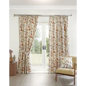 Grove Floral Pencil Pleat Curtains Multi 46x54 - Multi - Sundour