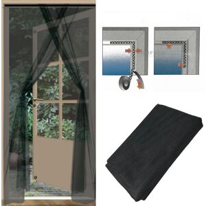 (Door Screen Black) GEEZY Door Window Curtain Anti Mosquito Net Screen Insect Bu