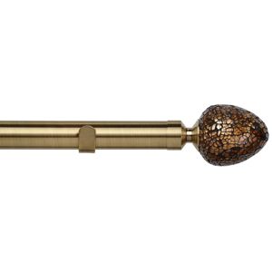 Terrys Fabrics Alexia 28mm Eyelet Curtain Pole Antique Brass