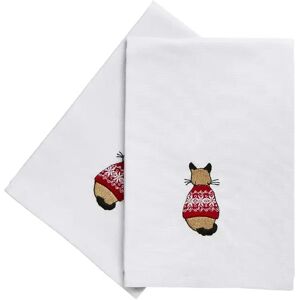 Ulster Weavers Christmas Cats in Waiting Napkin Red