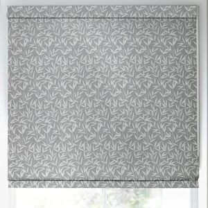 Laura Ashley Willow Leaf Chenille Made To Measure Roman Blind Steel