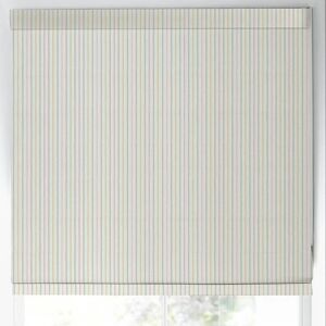 Laura Ashley Candy Stripe Made To Measure Roman Blind Pale Ochre