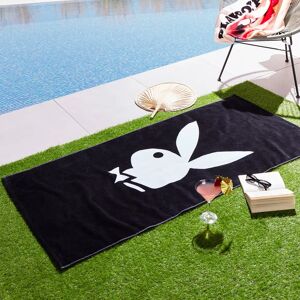 Terrys Fabrics Playboy Classic Bunny Beach Towel 76cm x 160cm Black White