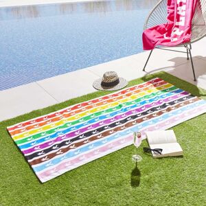 Terrys Fabrics Playboy Rainbow Bunny Beach Towel 76cm x 160cm Bright