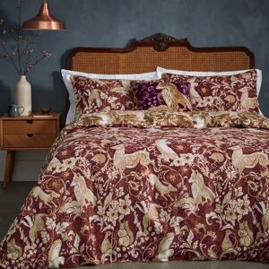Terrys Fabrics Paoletti Harewood Duvet Cover Bedding Set Ruby