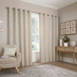 Terrys Fabrics Harvest Ready Made Eyelet Curtains Natural