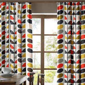 Orla Kiely Multi Stem Curtains Tomato