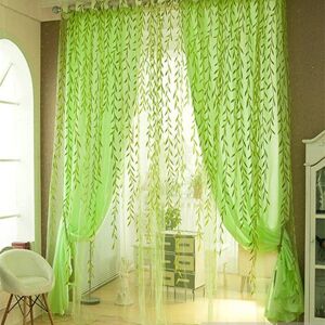On the beach Beautiful Sweet Style Willow Window Touchdown Window Yarn Curtains Home Curtains