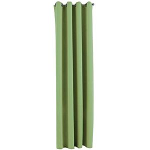 Gardinenbox Newyork 201920600 Opaque Curtain Green H x W 245 x 140 cm Pack of 1 Thermal Curtain Blackout Curtain Blackout Eyelets Sound-Insulating Oeko-Tex UV Protection Tiebacks