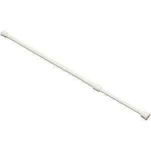 Bluelans&#174; Aluminium Extendable Telescopic Tension Rod, For net curtains or lightweight voiles (70-120 cm, White)