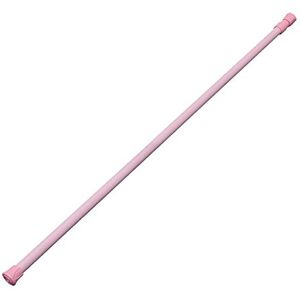 Bluelans&#174; Aluminium Extendable Telescopic Tension Rod, For net curtains or lightweight voiles (60-110 cm, Pink)