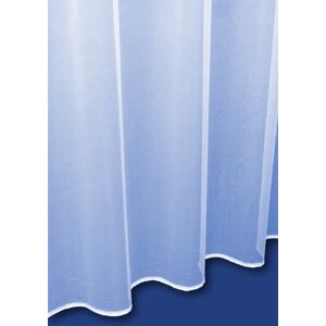 The Textile House Sue White. Plain Lead Weighted Voile Net Curtain. Multiple Drops. Sold By The Metre (45" Drop (114cm))