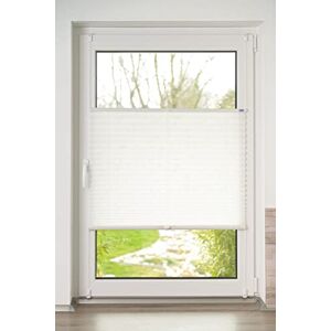 Khome K-home Klemmfix 400777-28 Pleated Blind Elba Printed White 45 x 210 cm (W x L) Modern