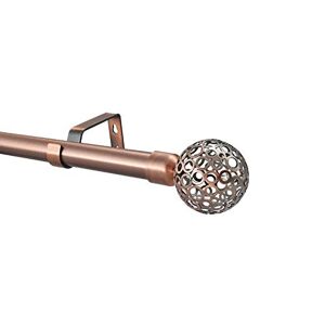 Your Home Online 28mm Antique Copper Metal Curtain Pole Osaka Finial Various Lengths (4m)