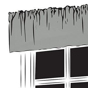 Trend Curtains Caravan Curtains Valance Pelmet Fully Lined - 3" pencil pleat Plain 100% Polyester fabric (Grey, 180" Width x 8" Drop Valance)