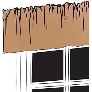 Trend Curtains Caravan Valance Pelmet - 3" pencil pleat Plain 100% Polyester fabric (Beige, 360" Width x 8" Drop Valance)