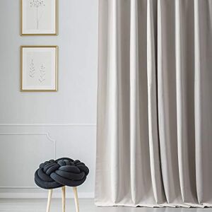 HPD Half Price Drapes Printed Curtain For Room Darkening 50 X 96 (1 Panel), BOCH-171113-96, Alabaster Beige