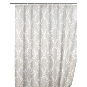 Wenko Mould Shower Curtain Baroque-Anti-Bacterial, Washable, Polyester, Beige, 180 x 200 x 1 cm
