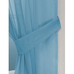 John Aird Pair Of Voile Tie Backs (Blue)