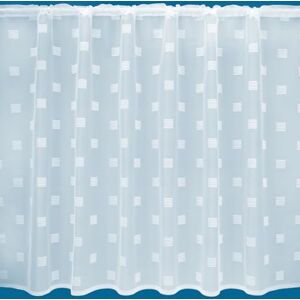 NetCurtainsUK Piazza White Great Value Semi Plain Net Curtain Sold By The Metre (Drop: 91cm (36"))