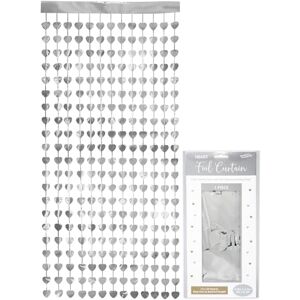 Oaktree UK 667600 Foil Door Curtains, Silver