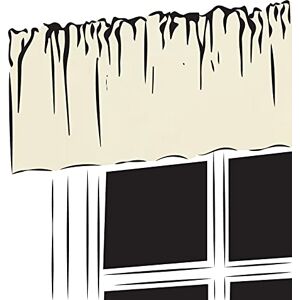 Trend Curtains Caravan Pelmet Valance - 3" pencil pleat Plain 100% Polyester fabric (Cream, 90" Width x 8" Drop Valance)